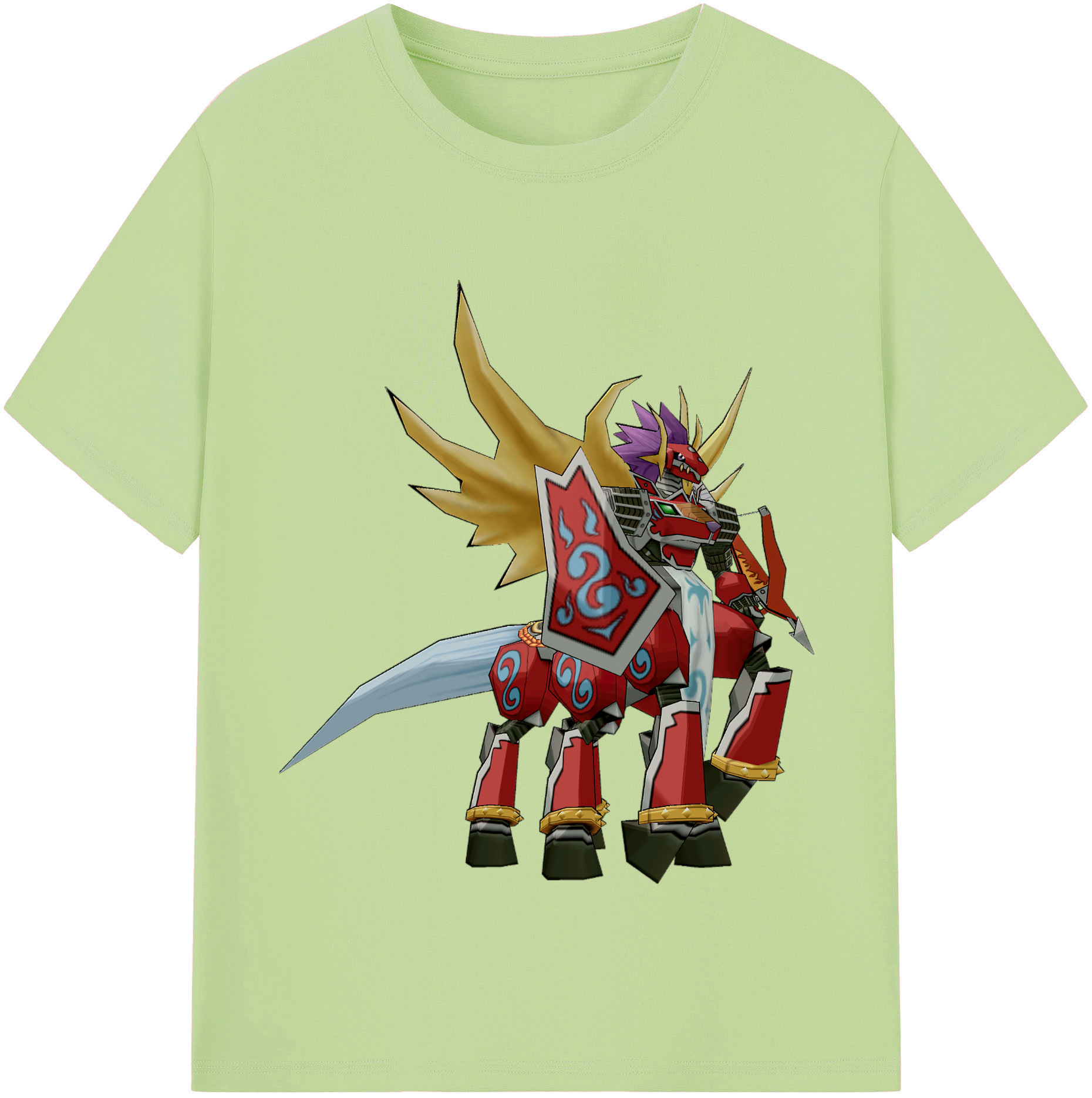 （画像用） Digimon デジタルモンスター/デジモン 綿100％半袖Tシャツ（フロントプリント）